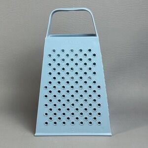 Vtg 1972 Hutzler Blue Kitchen Shredder Grater Stringer Slicer Rind Grater Cheese